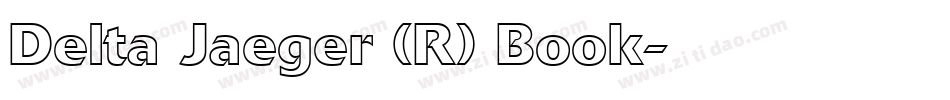 Delta Jaeger (R) Book字体转换